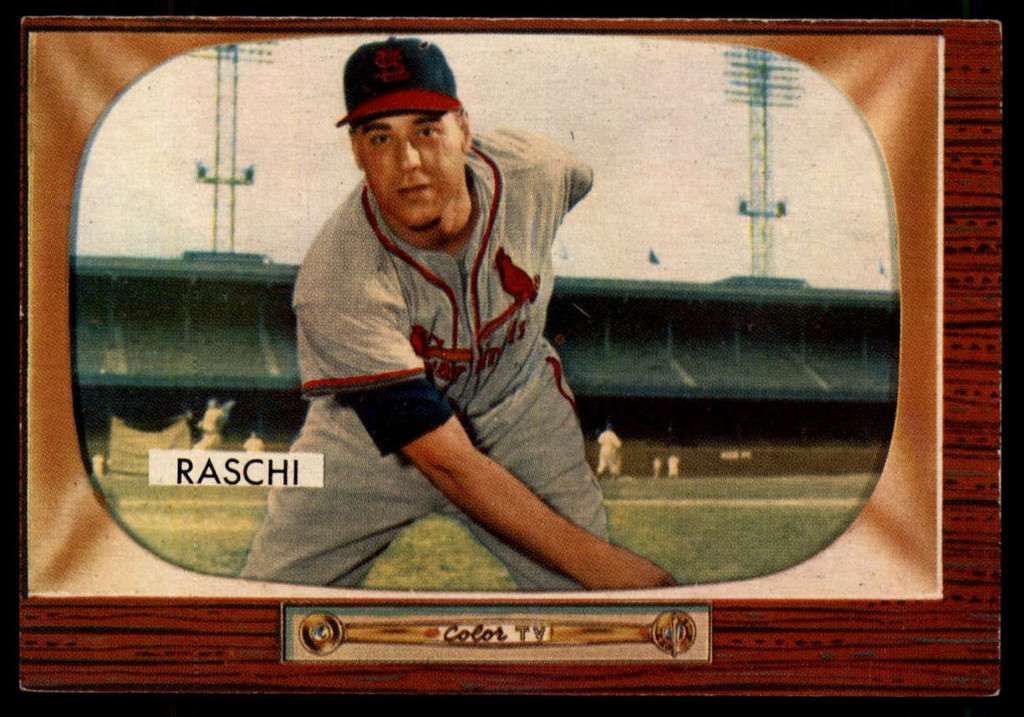 1955 Bowman #185 Vic Raschi EX ID: 57690