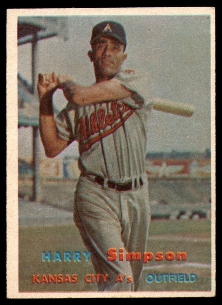 1957 Topps #225 Harry Simpson EX/NM ID: 61286