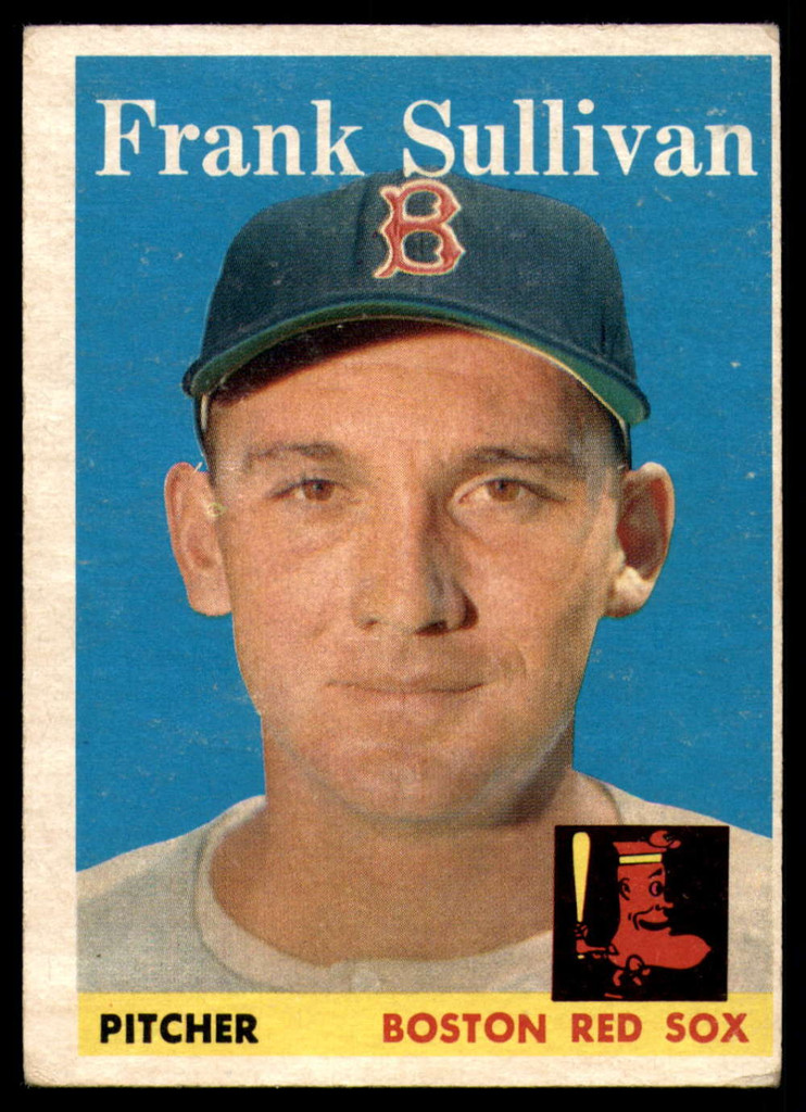 1958 Topps #18 Frank Sullivan EX ID: 62608