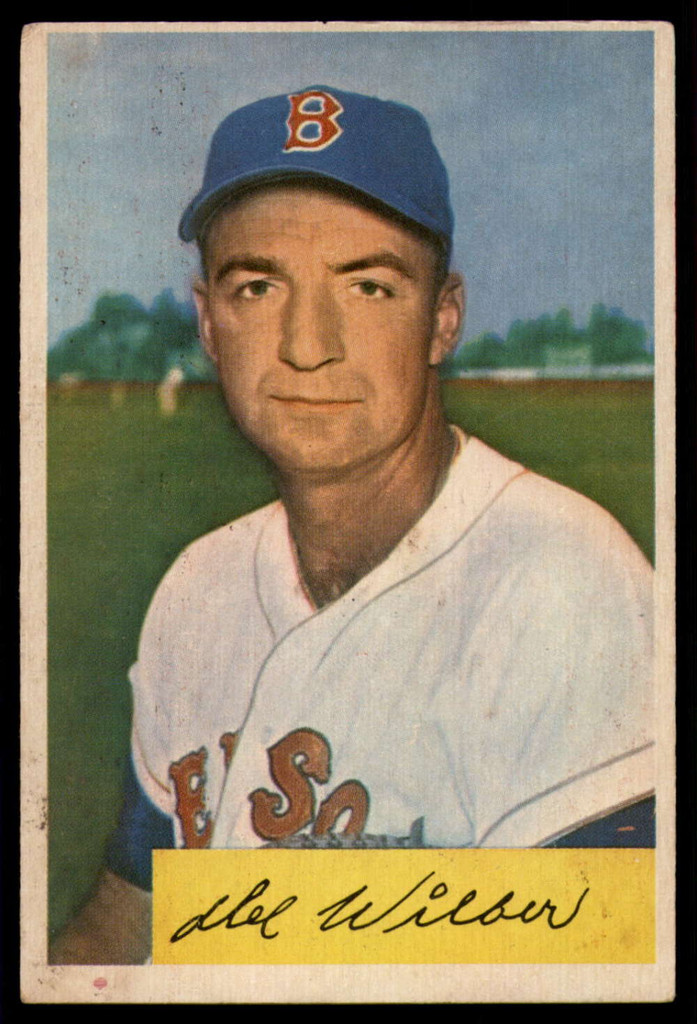 1954 Bowman #178 Del Wilber EX