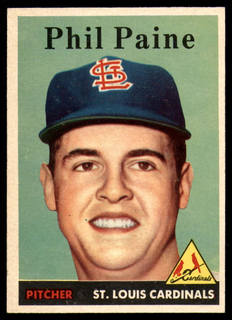1958 Topps #442 Phil Paine EX/NM RC Rookie ID: 86448