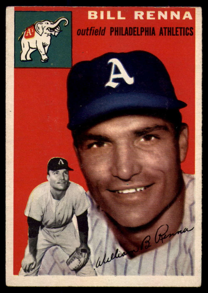 1954 Topps #112 Bill Renna VG/EX RC Rookie ID: 52171