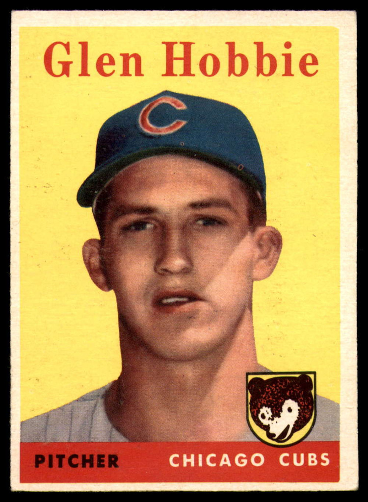 1958 Topps #467 Glen Hobbie EX/NM RC Rookie ID: 64992