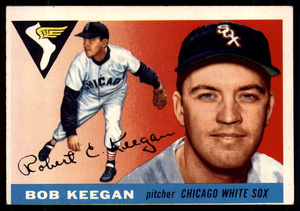 1955 Topps #10 Bob Keegan UER EX