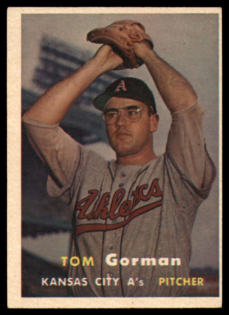 1957 Topps #87 Tom Gorman UER EX++ Excellent++  ID: 94463