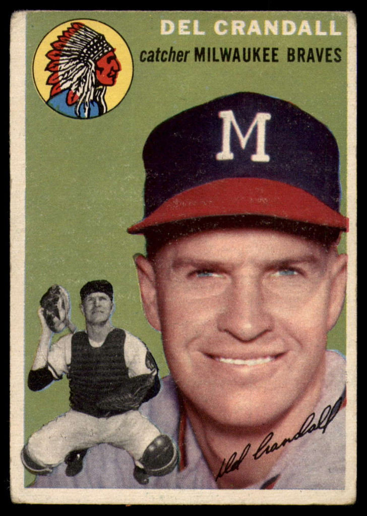 1954 Topps #12 Del Crandall VG ID: 79669