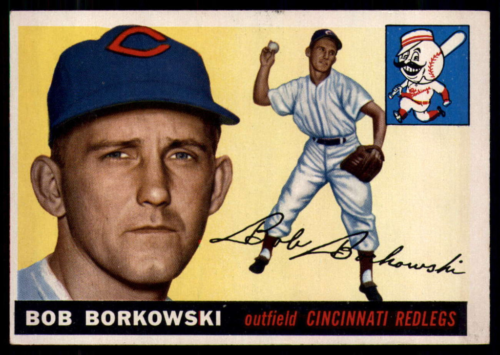 1955 Topps #74 Bob Borkowski UER VG/EX