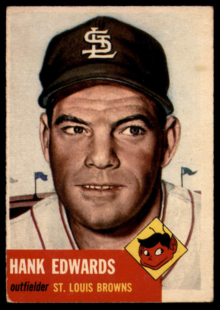 1953 Topps #90 Hank Edwards DP VG ID: 79732