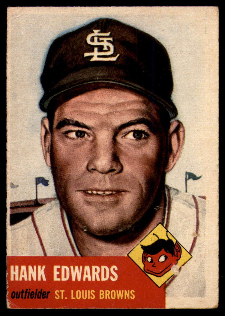 1953 Topps #90 Hank Edwards DP VG ID: 79734