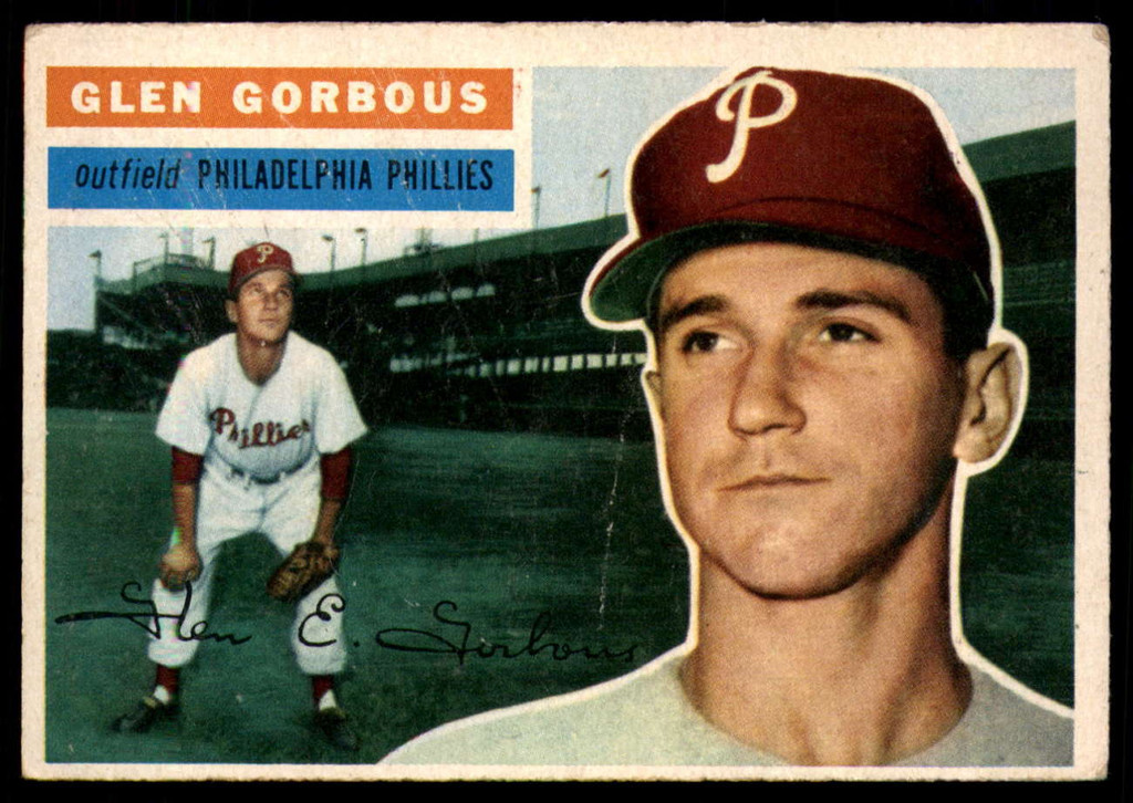 1956 Topps #174 Glen Gorbous VG/EX RC Rookie ID: 59056