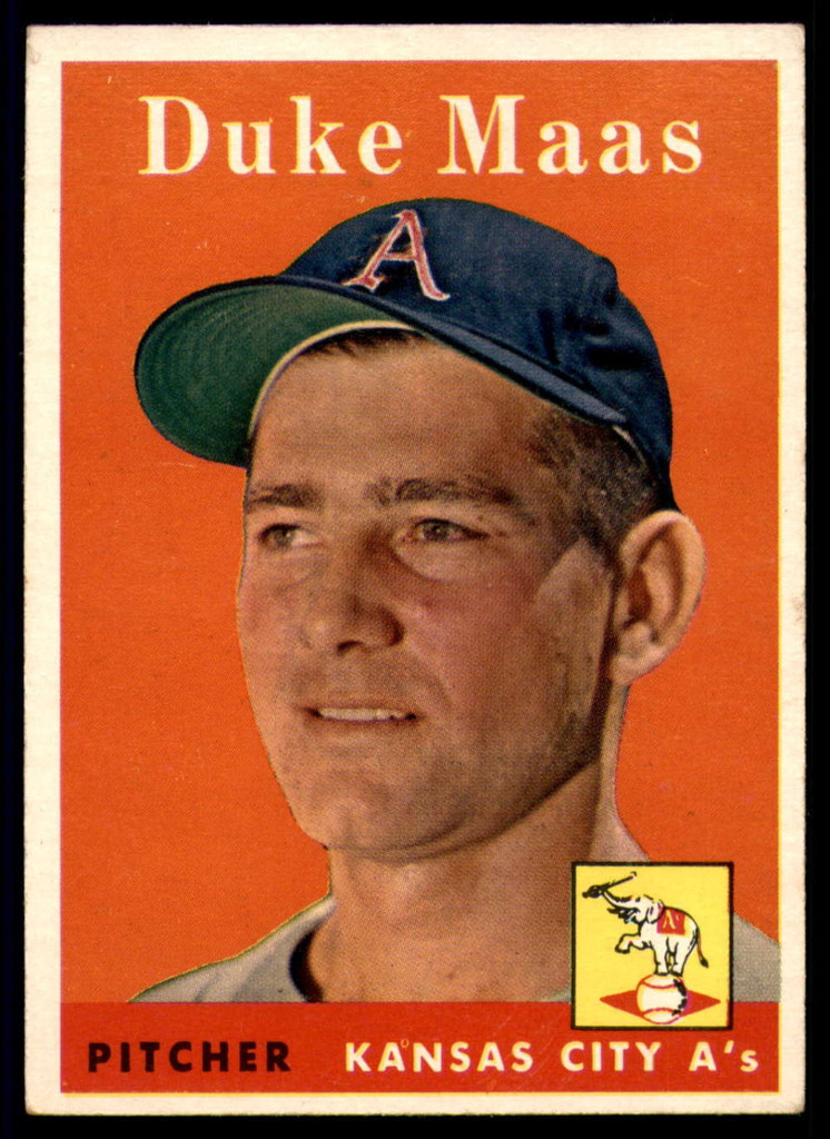 1958 Topps #228 Duke Maas EX++ ID: 63733