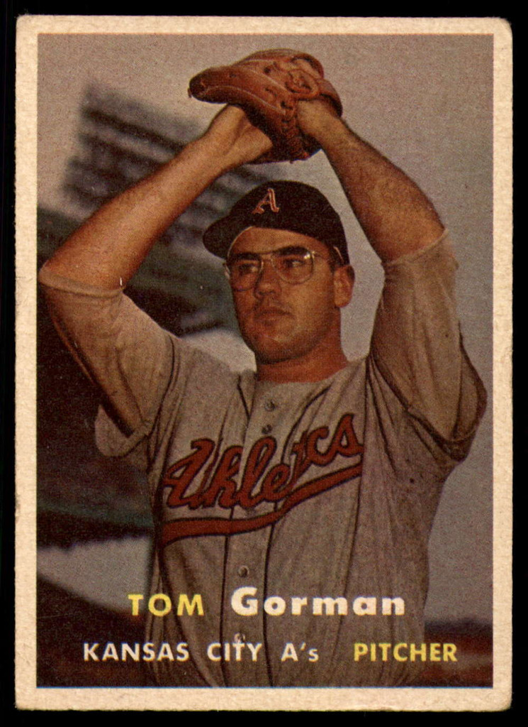 1957 Topps #87 Tom Gorman UER EX ID: 60158
