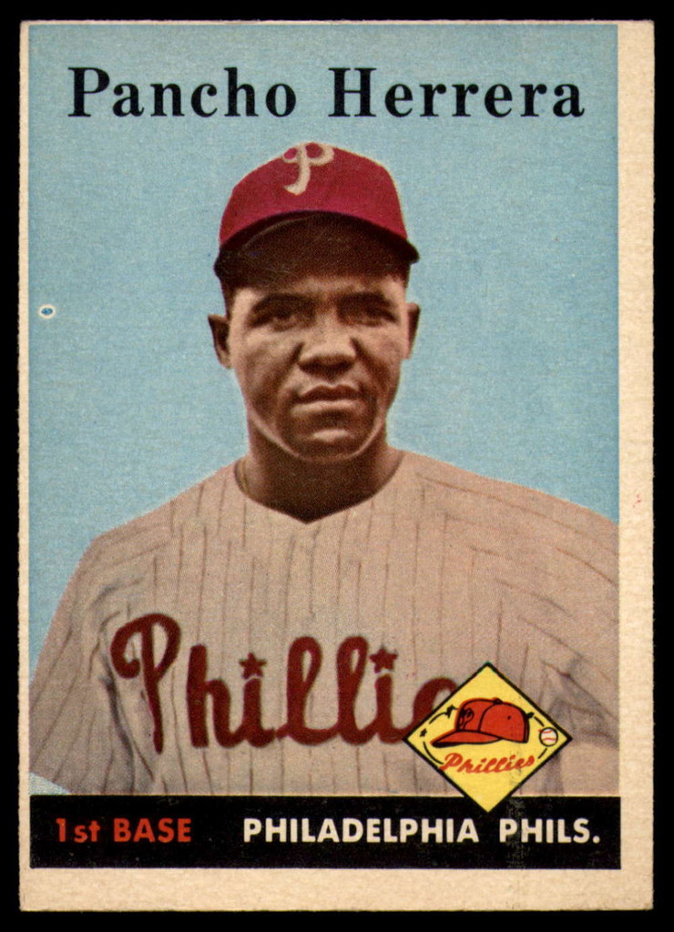 1958 Topps #433a Pancho Herrera ERR EX RC Rookie ID: 64768