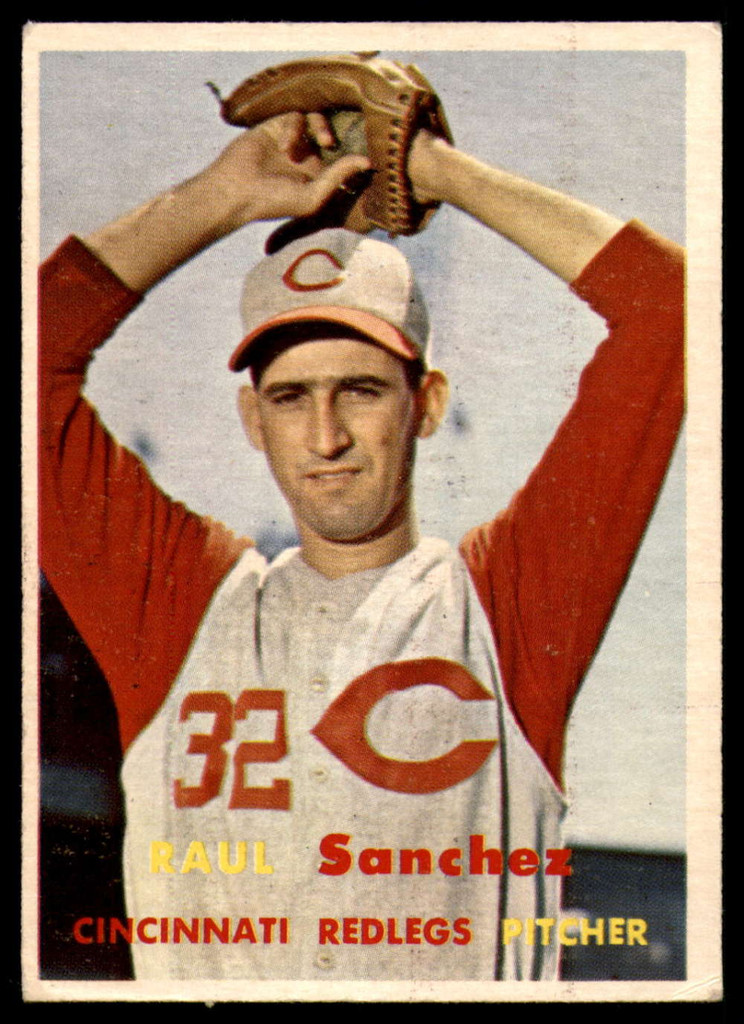 1957 Topps #393 Raul Sanchez EX RC Rookie ID: 62238