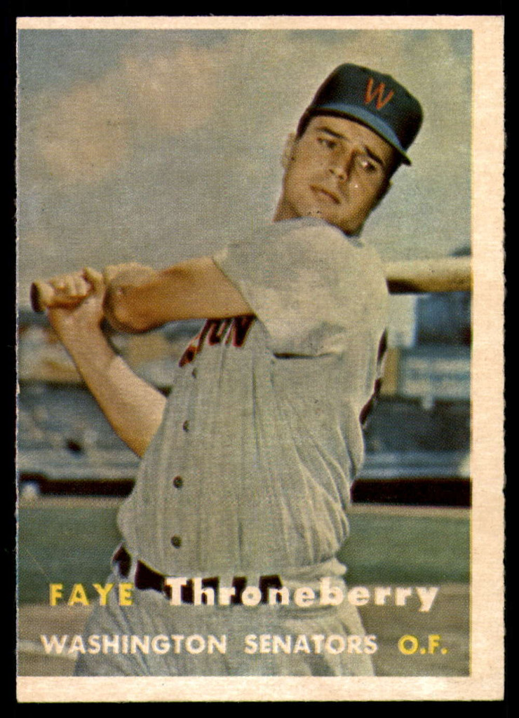 1957 Topps #356 Faye Throneberry EX Excellent  ID: 99112
