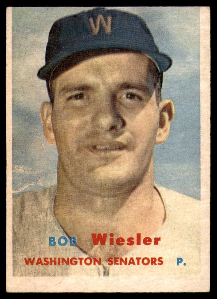 1957 Topps #126 Bob Wiesler EX Excellent 