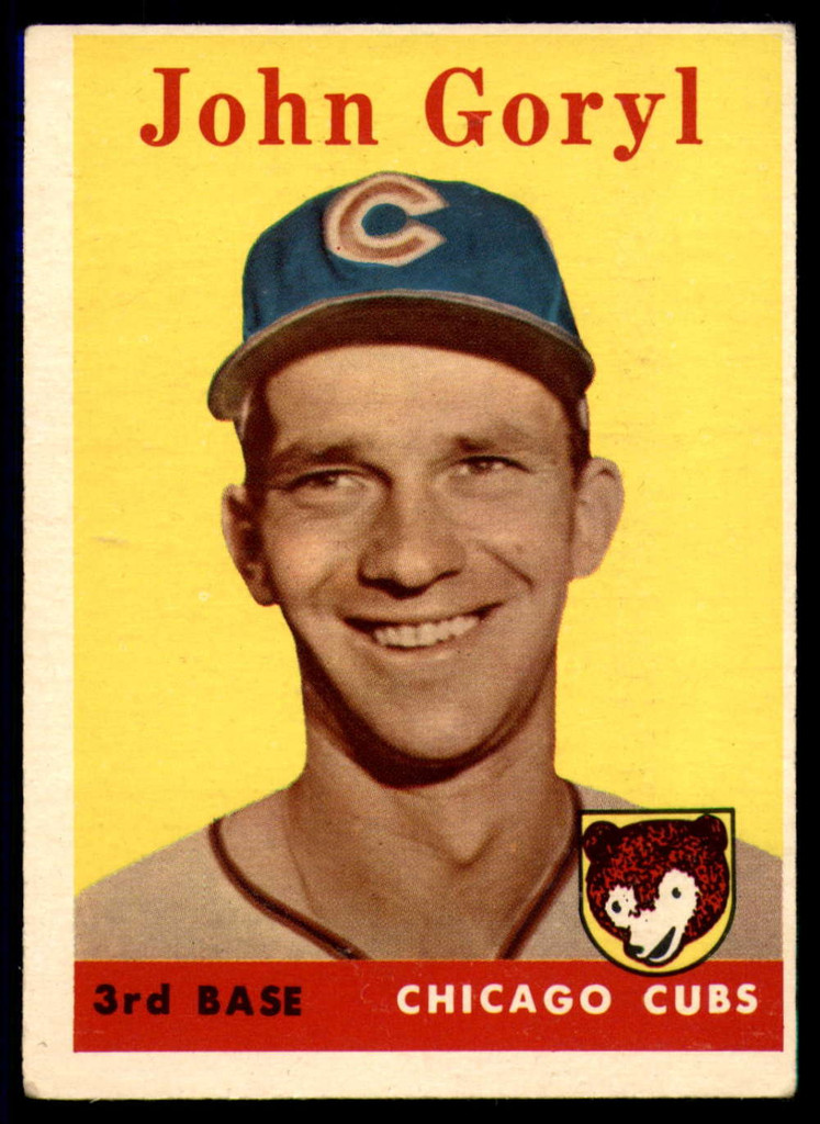 1958 Topps #384 John Goryl EX RC Rookie ID: 64390
