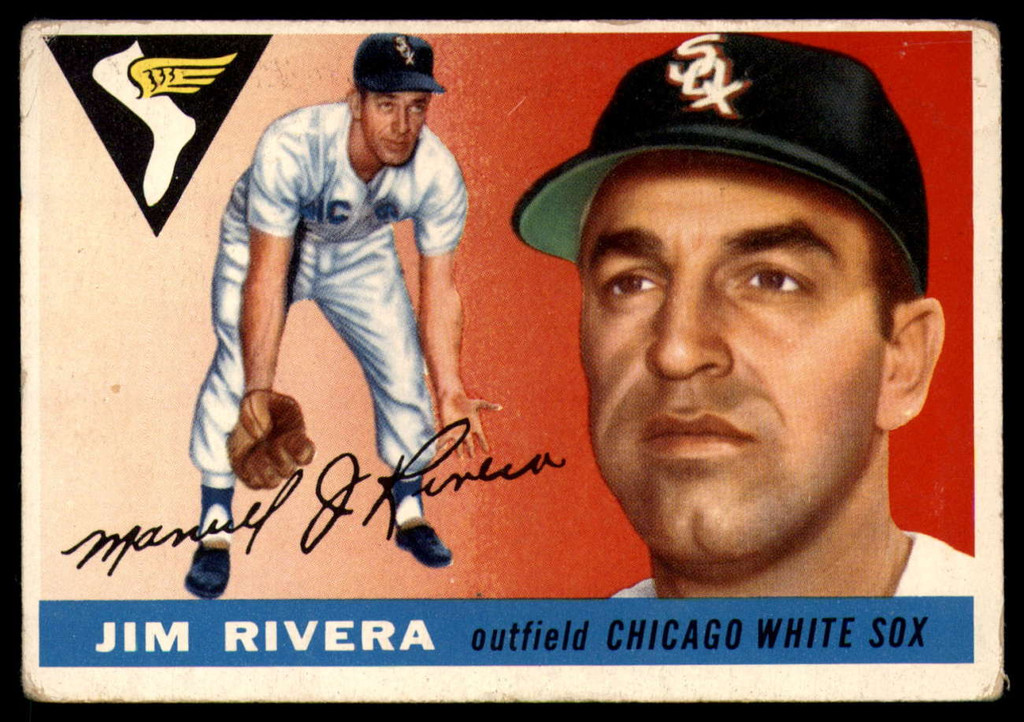 1955 Topps #58 Jim Rivera UER VG