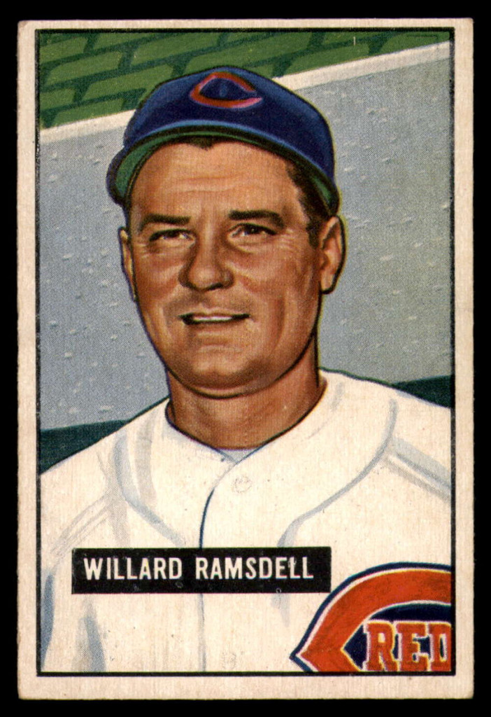 1951 Bowman #251 Willard Ramsdell EX Ink On Back RC Rookie
