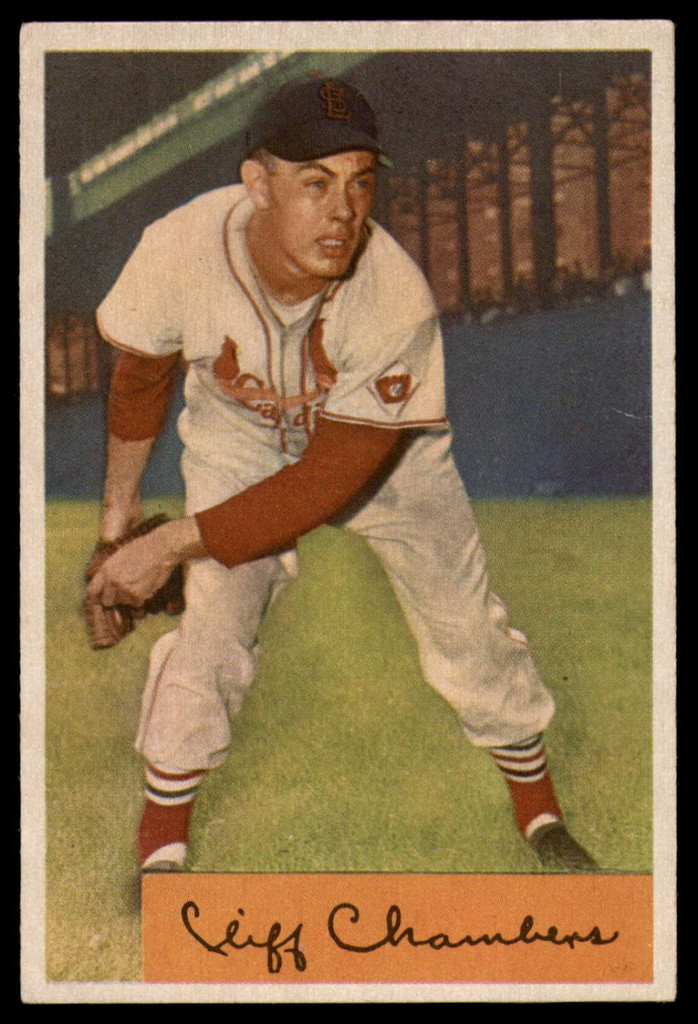 1954 Bowman #126 Cliff Chambers VG ID: 80029