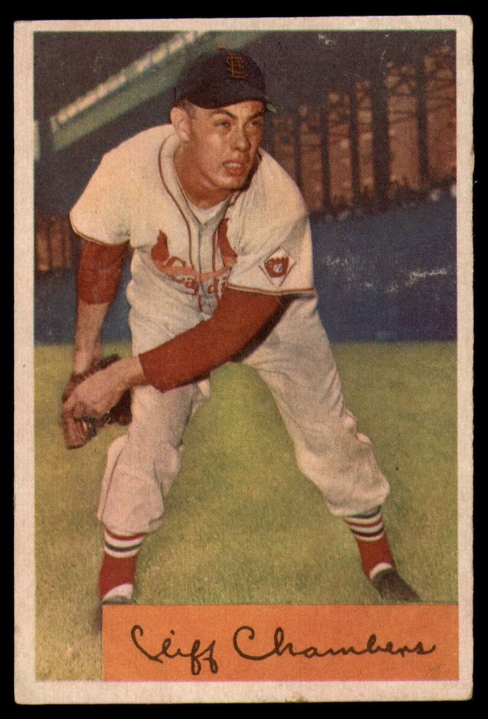 1954 Bowman #126 Cliff Chambers VG ID: 80030