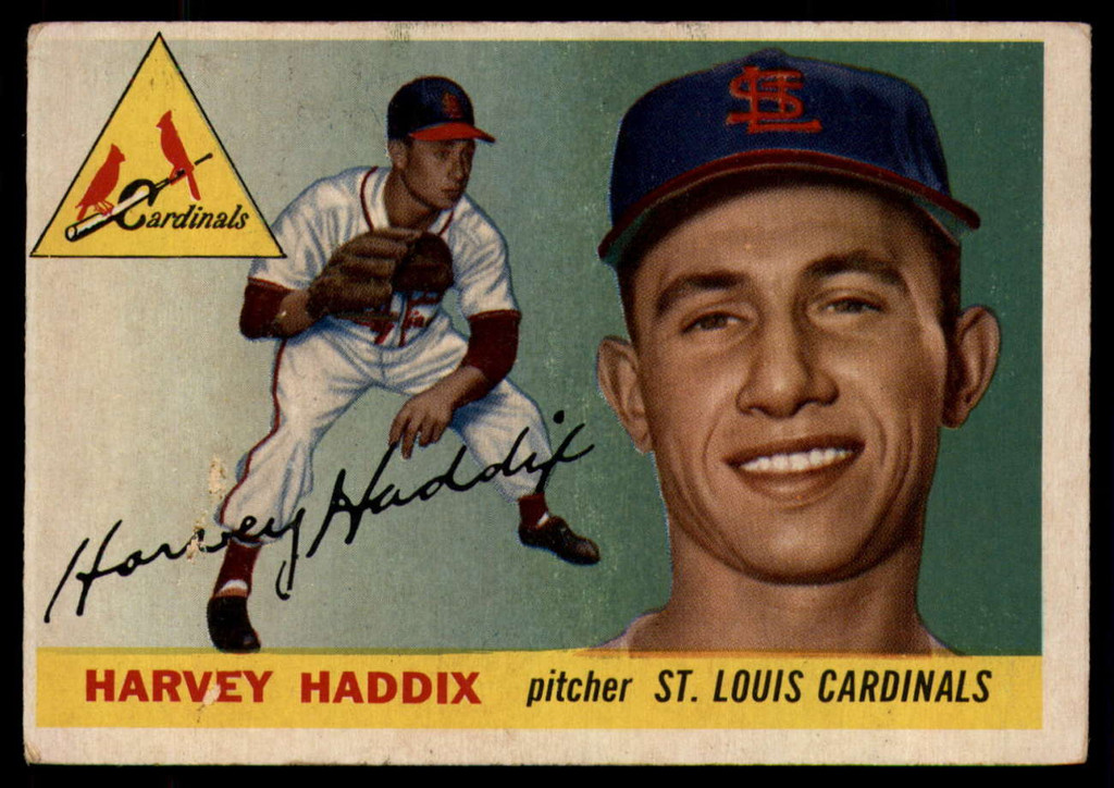 1955 Topps #43 Harvey Haddix VG ID: 56487