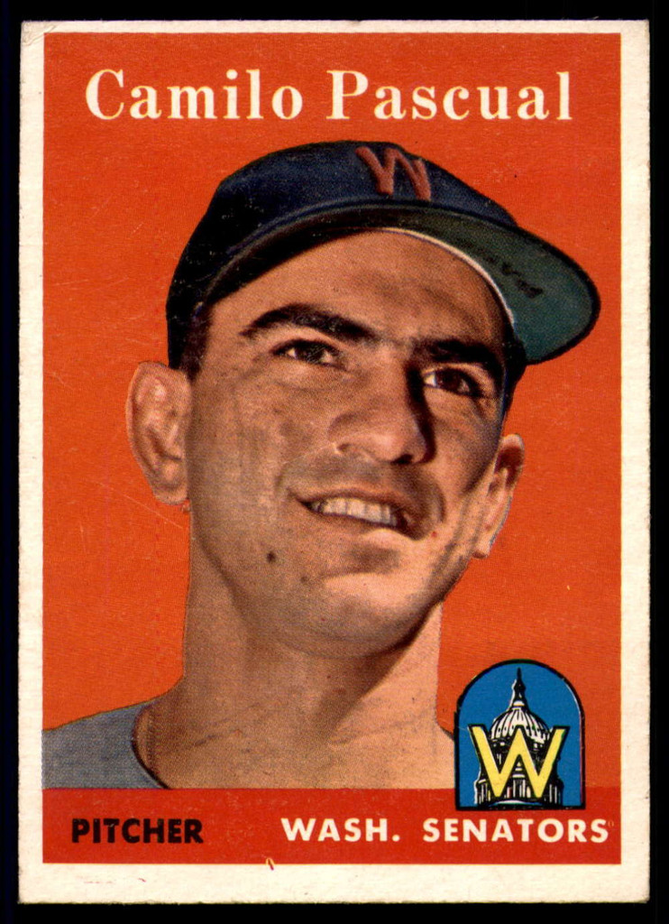 1958 Topps #219 Camilo Pascual EX ID: 63677