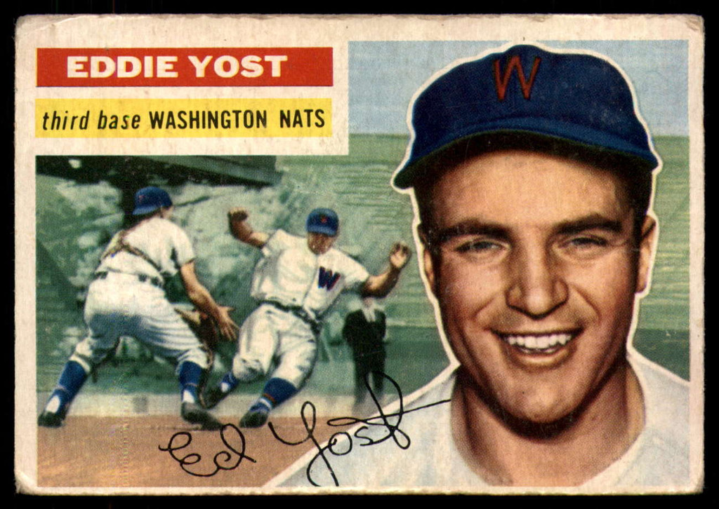 1956 Topps #128 Eddie Yost VG ID: 58834