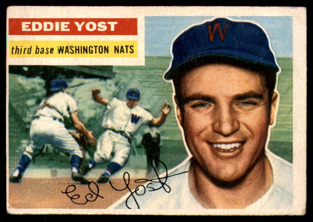 1956 Topps #128 Eddie Yost VG ID: 58838