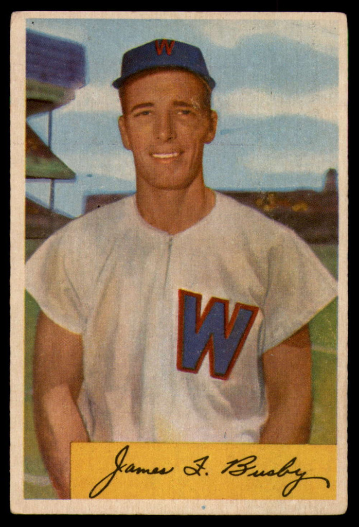 1954 Bowman #8 Jim Busby VG ID: 80098