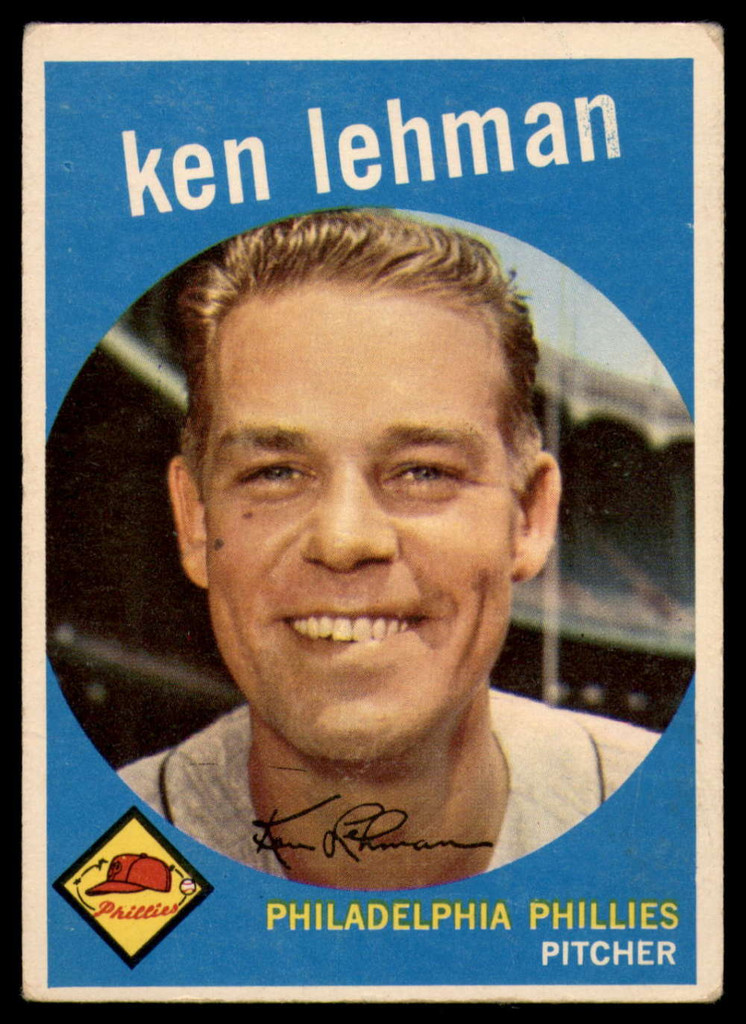 1959 Topps #31 Ken Lehman UER EX++ ID: 65610