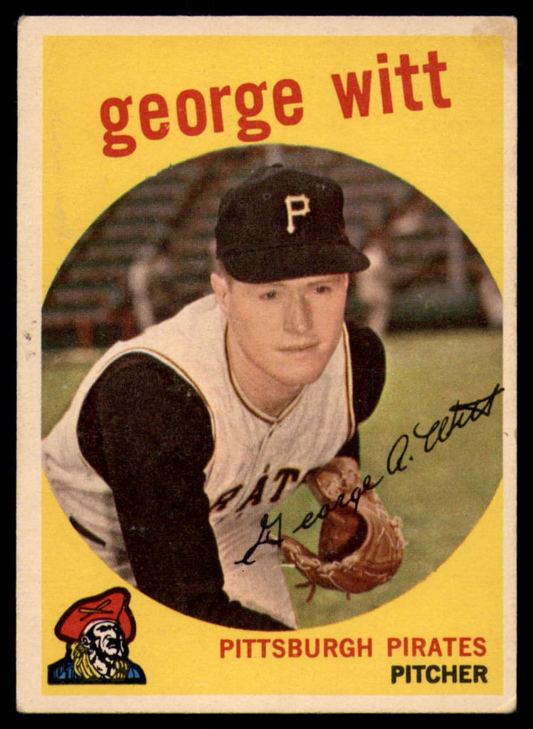 1959 Topps #110 George Witt EX++ RC Rookie ID: 66289