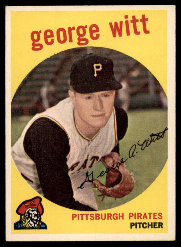 1959 Topps #110 George Witt EX++ RC Rookie ID: 66290