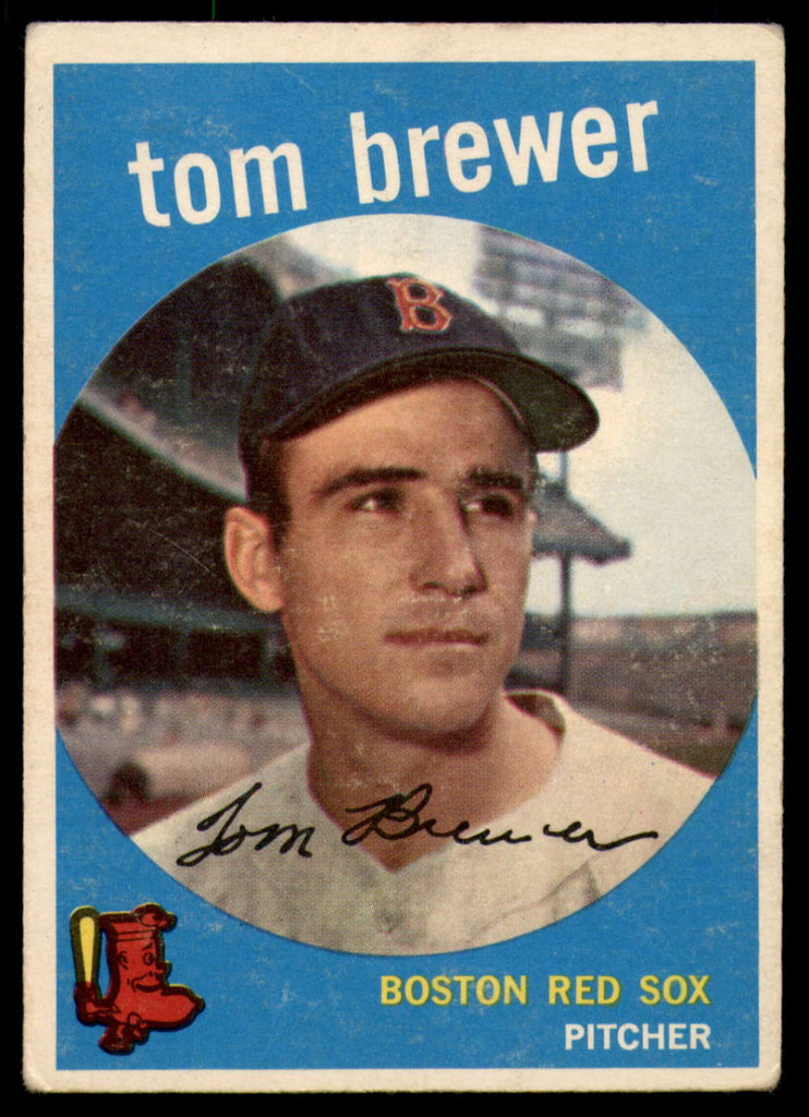 1959 Topps #55 Tom Brewer EX ID: 65795