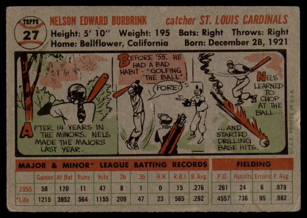 1956 Topps #26 Grady Hatton VG ID: 58122