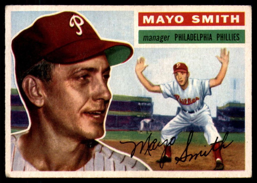 1956 Topps #60 Mayo Smith DP MG VG ID: 58378