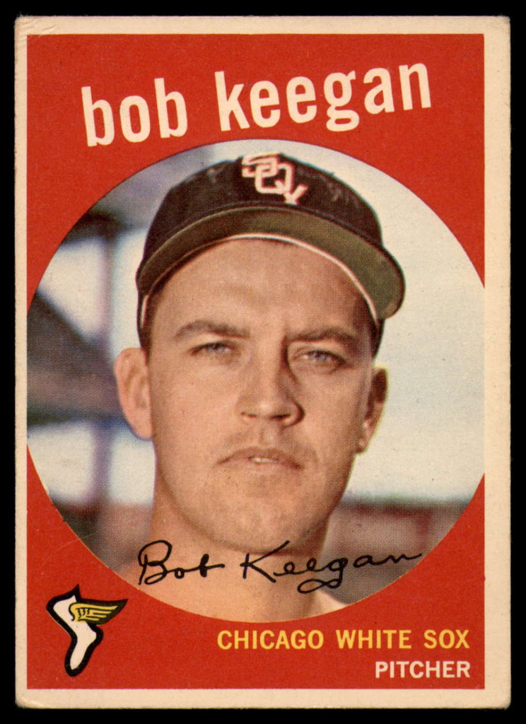 1959 Topps #86 Bob Keegan UER EX ID: 66083