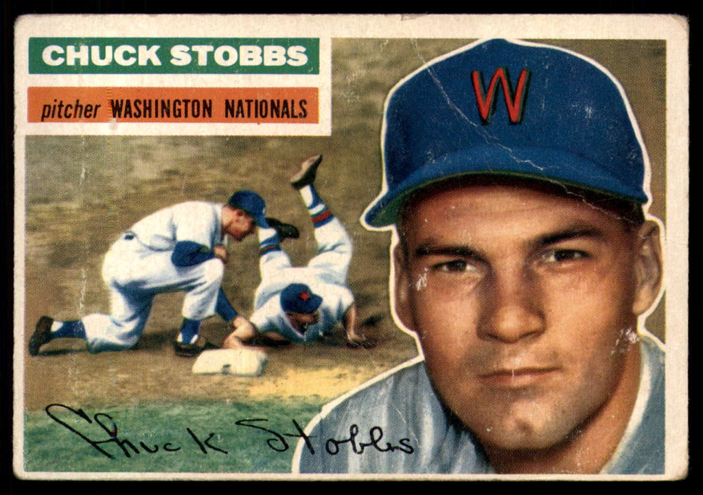 1956 Topps #68 Chuck Stobbs VG ID: 58433