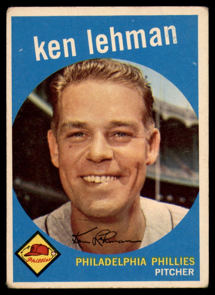 1959 Topps #31 Ken Lehman UER EX ID: 65622