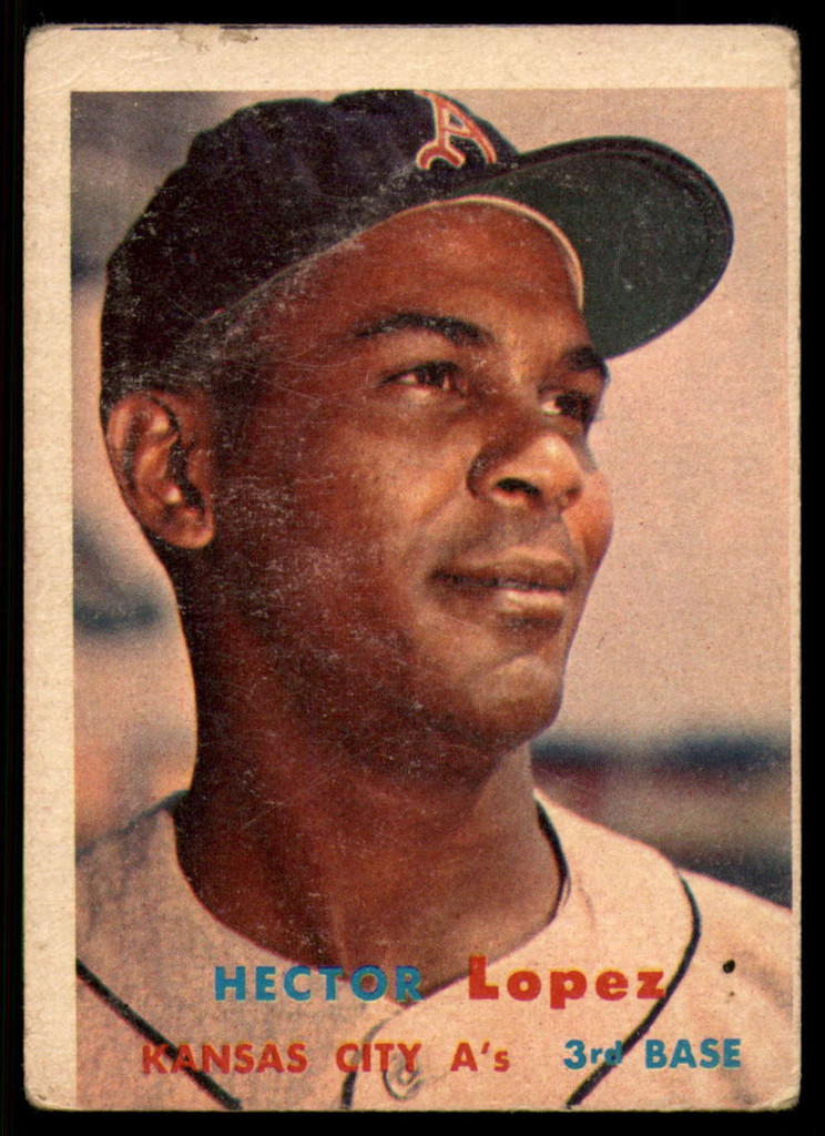 1957 Topps #6 Hector Lopez UER VG ID: 59770