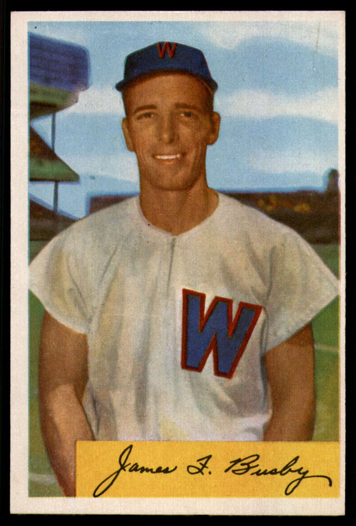 1954 Bowman #8 Jim Busby VG ID: 55940