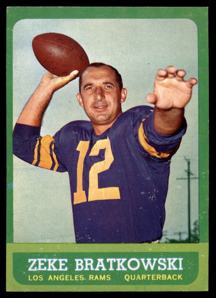 1963 Topps # 38 Zeke Bratkowski NM+ ID: 75398