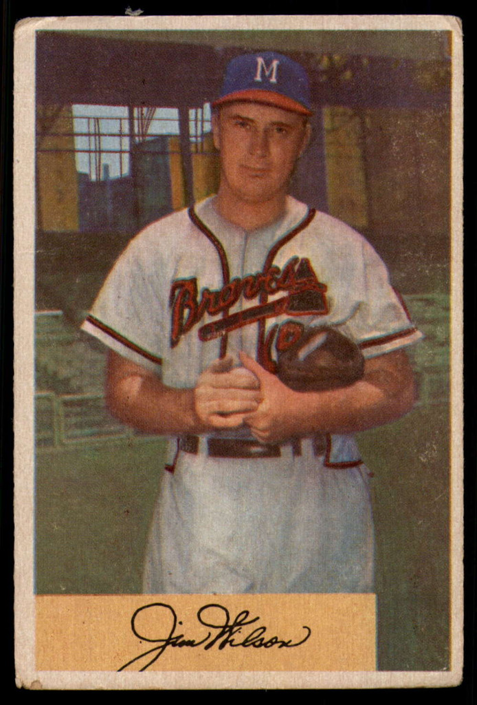 1954 Bowman #16 Jim Wilson VG ID: 55958