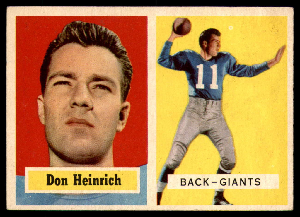 1957 Topps #47 Don Heinrich EX/NM ID: 72395