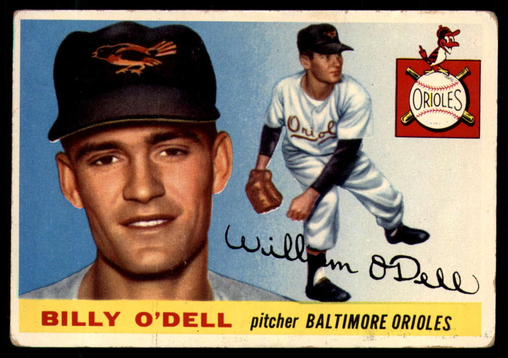 1955 Topps #57 Billy O'Dell VG RC Rookie ID: 56540