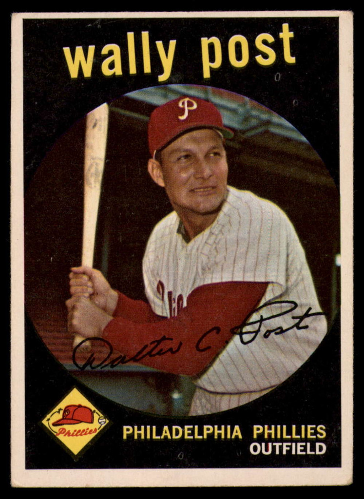 1959 Topps #398 Wally Post EX++ ID: 68877