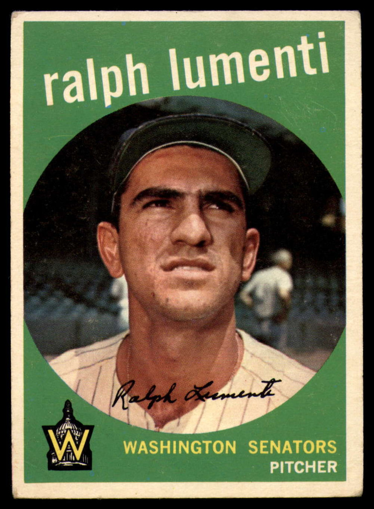 1959 Topps #316 Ralph Lumenti Senators EX++ ID: 68113