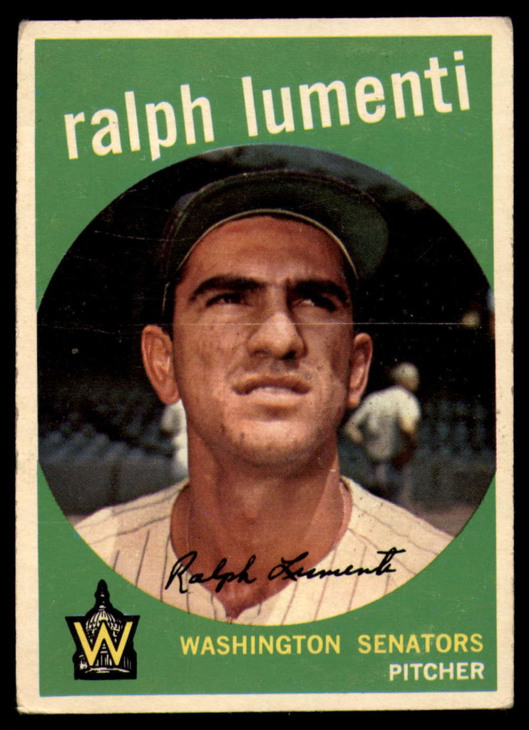1959 Topps #316 Ralph Lumenti Senators EX++ ID: 68114