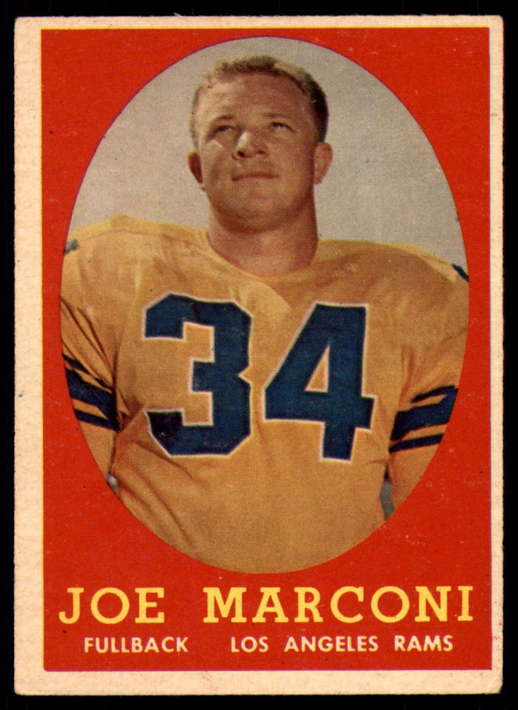 1958 Topps #63 Joe Marconi EX++ RC Rookie ID: 73756