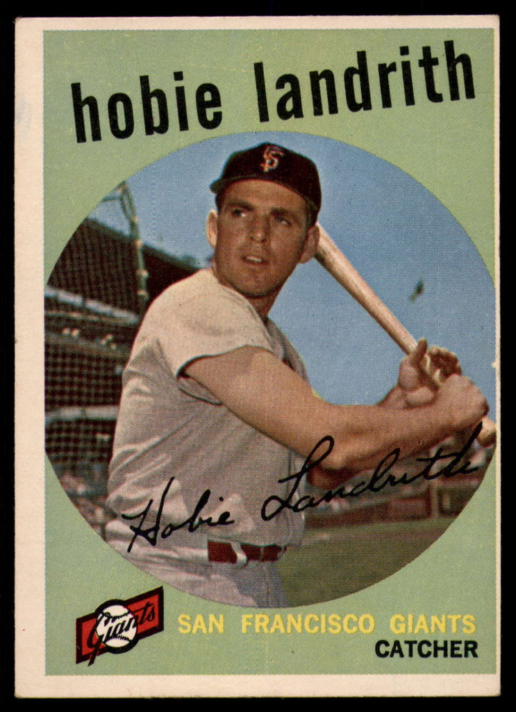 1959 Topps #422 Hobie Landrith EX++ ID: 69155